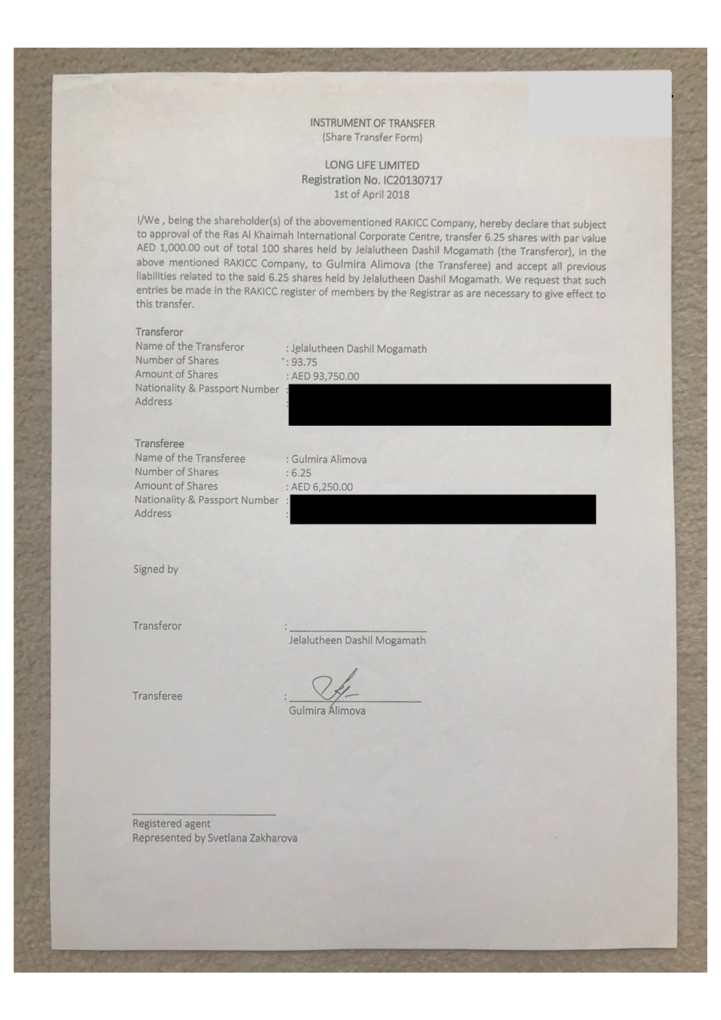 Gulmira's Deal with Sogra